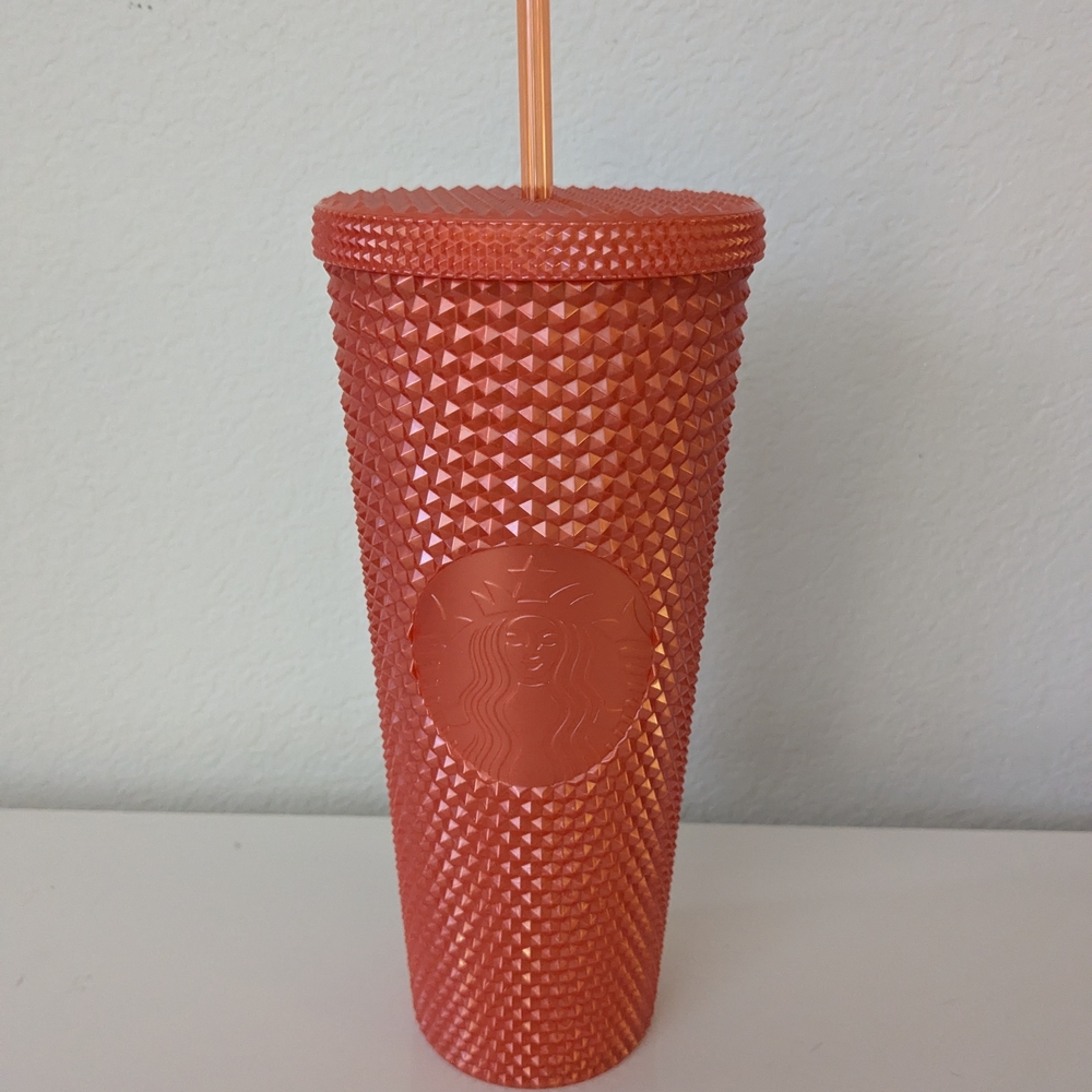Starbucks Orange Textured Tumbler